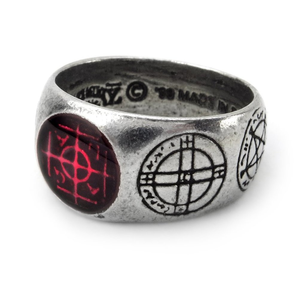 Alchemy Gothic Agla Ring Magical Talismans Sz 7, 8.5, 9.5, 11 NWT